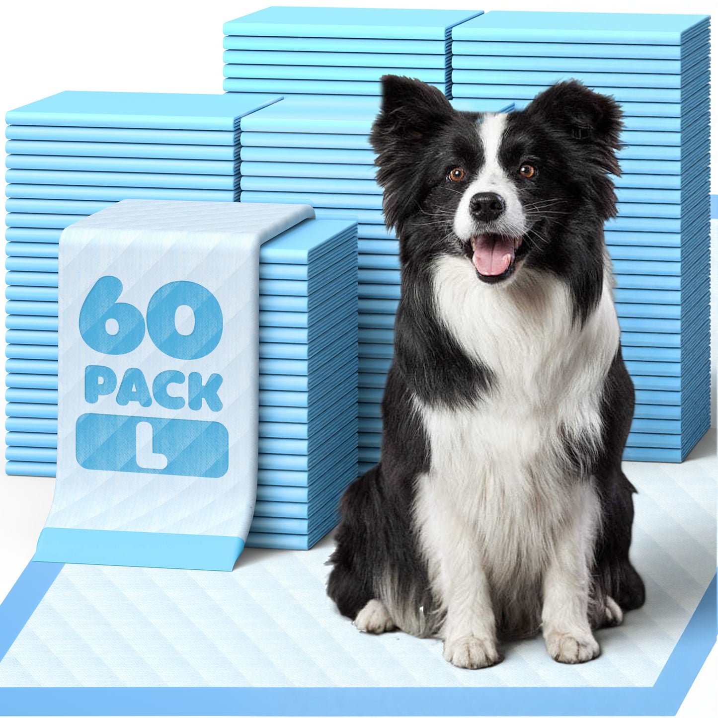 75-Pack XX-Large Puppy Pads - 38" x 28" Pee Pads for Dogs Potty Training with Leak-Proof Quick-Dry Design, 6-Layer Wee Wee Pads for Dogs