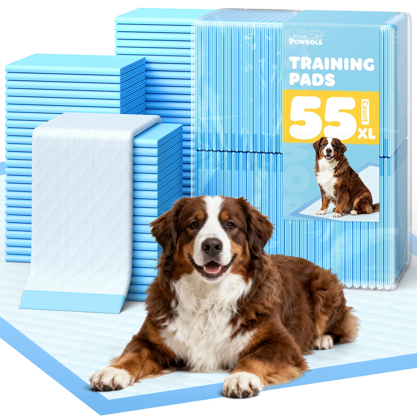 75-Pack XX-Large Puppy Pads - 38" x 28" Pee Pads for Dogs Potty Training with Leak-Proof Quick-Dry Design, 6-Layer Wee Wee Pads for Dogs