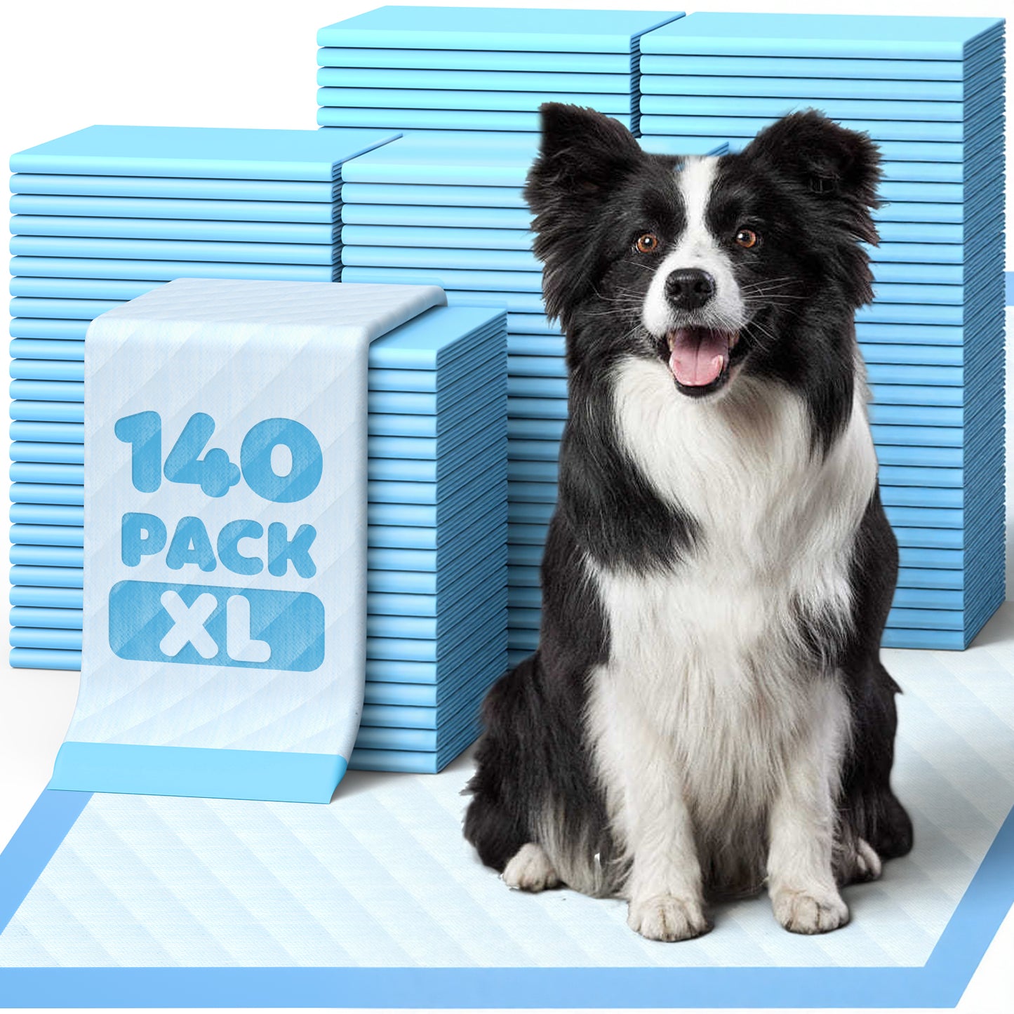 75-Pack XX-Large Puppy Pads - 38" x 28" Pee Pads for Dogs Potty Training with Leak-Proof Quick-Dry Design, 6-Layer Wee Wee Pads for Dogs