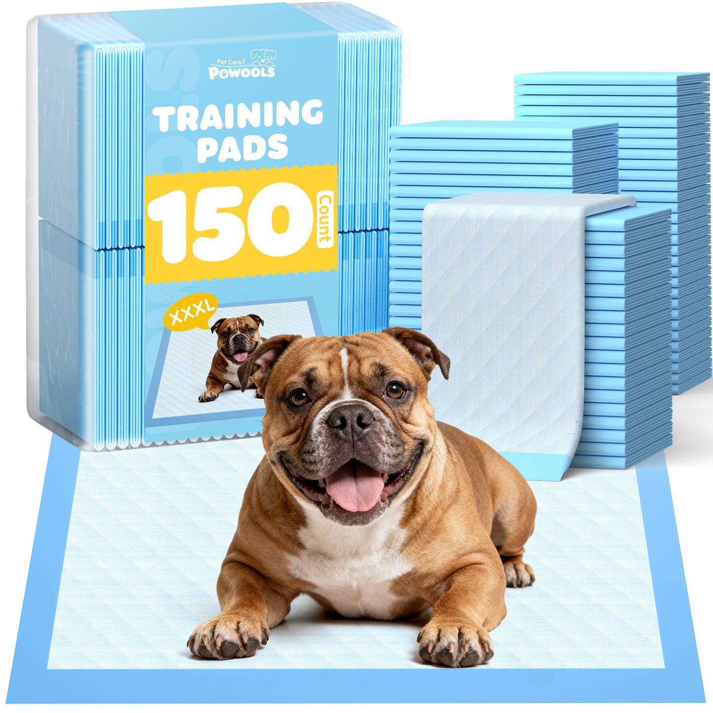 75-Pack XX-Large Puppy Pads - 38" x 28" Pee Pads for Dogs Potty Training with Leak-Proof Quick-Dry Design, 6-Layer Wee Wee Pads for Dogs