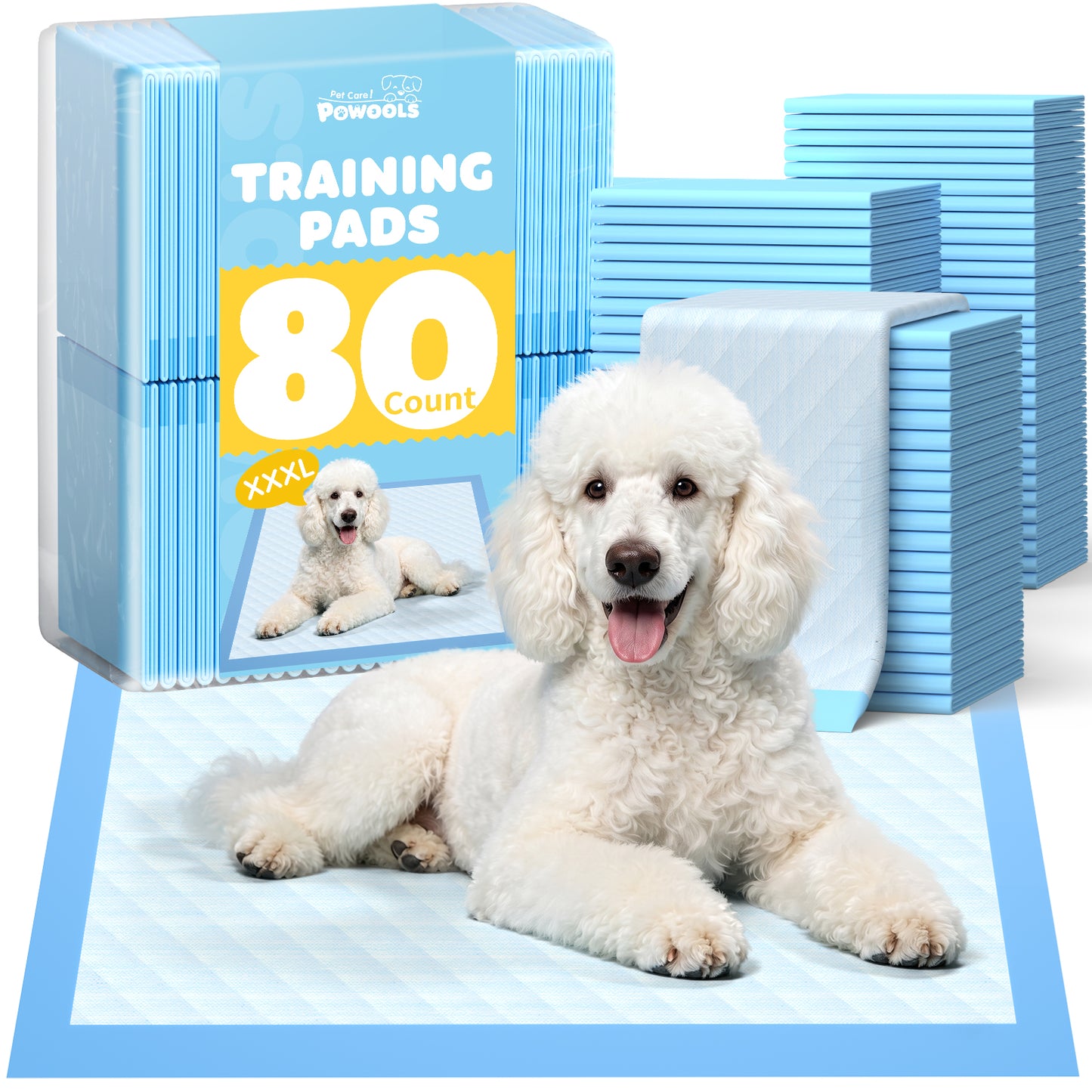 75-Pack XX-Large Puppy Pads - 38" x 28" Pee Pads for Dogs Potty Training with Leak-Proof Quick-Dry Design, 6-Layer Wee Wee Pads for Dogs