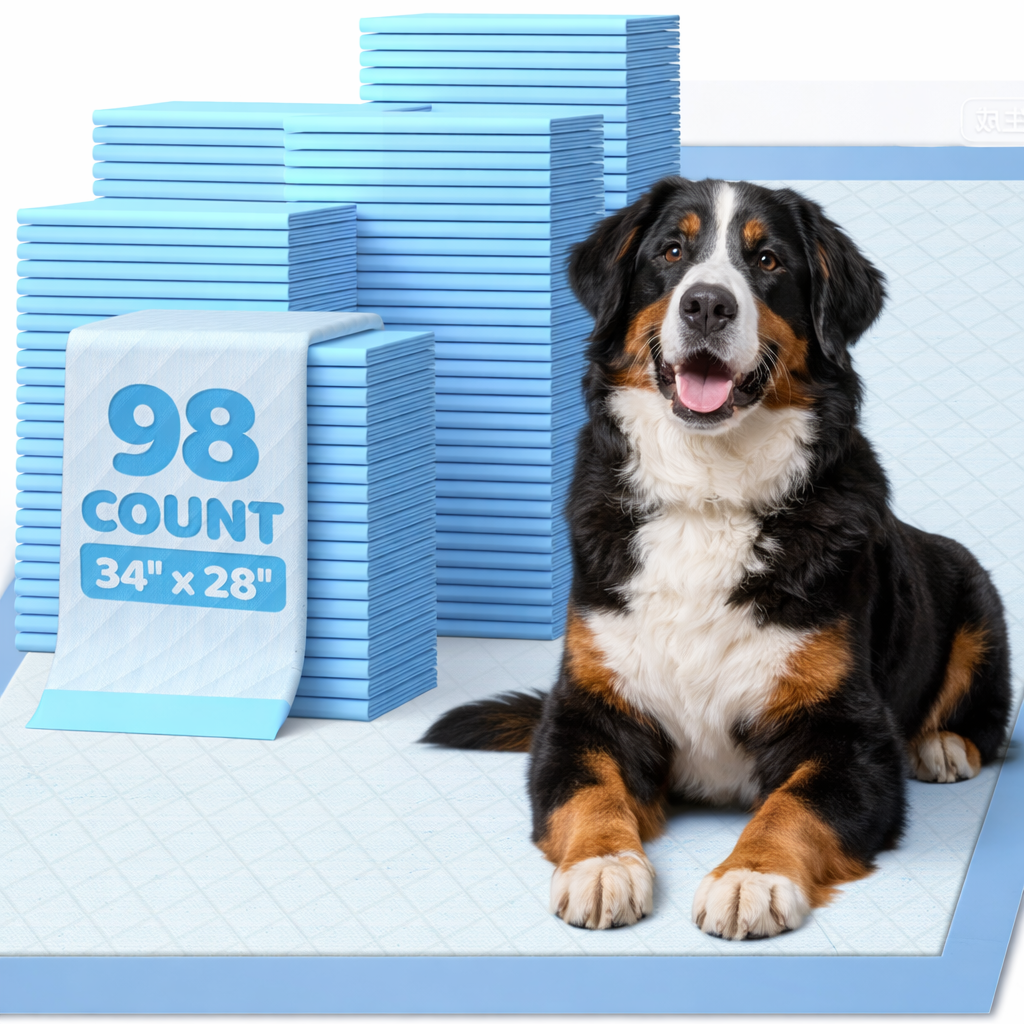 75-Pack XX-Large Puppy Pads - 38" x 28" Pee Pads for Dogs Potty Training with Leak-Proof Quick-Dry Design, 6-Layer Wee Wee Pads for Dogs